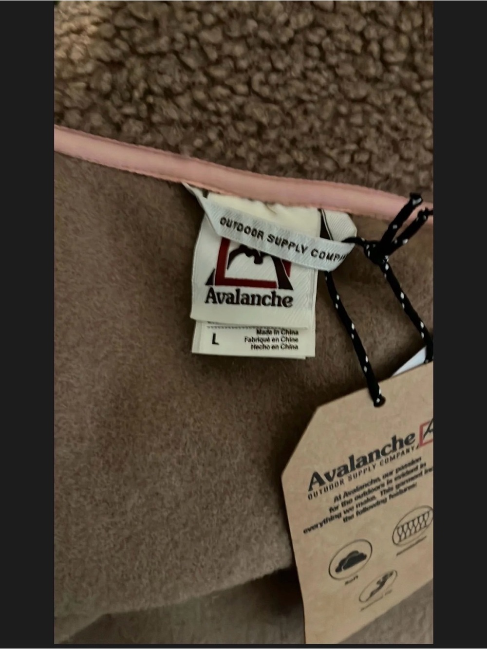 NWT $98 avalanche button down jacket XL - Picture 3 of 4